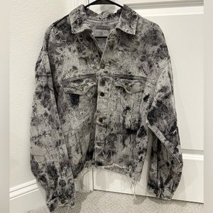 CARMAR Oversized Tie Dye Jean Jacket (NWOT)